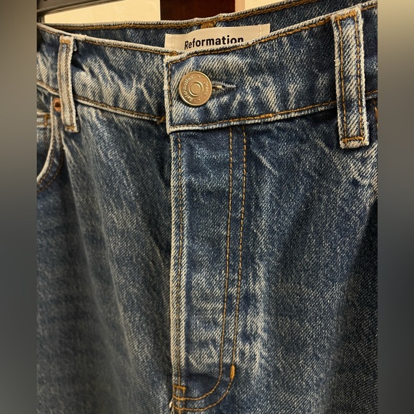 Reformation Cynthia High Rise Straight Cropped Wash Colorado size 31 - Picture 12 of 17